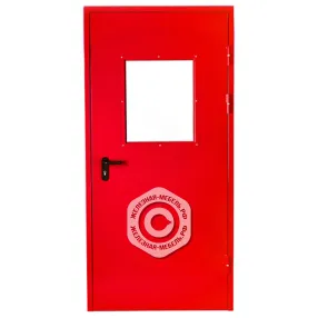 дверь ei 60 противопожарная остекленная однопольная