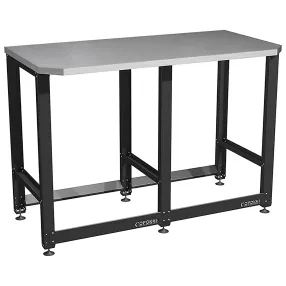 верстак standart с оцинкованной столешницей и траверсами для хранения колёс