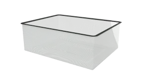 корзина мелкосетчатая титан-gs (535х410x185) (цвет серебристый)