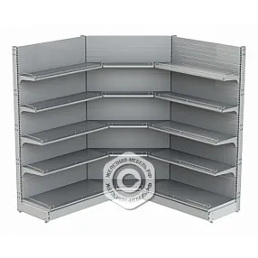 стеллаж торговый внутреннего угла 25 серия