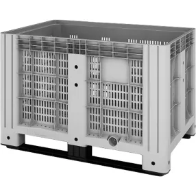 контейнер перфорированный на 3-х полозьях 1200х800х800 мм (арт. sdbox 1208 ps)