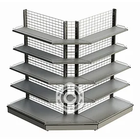 стеллаж-стойка торговый сетчатый угла внешнего