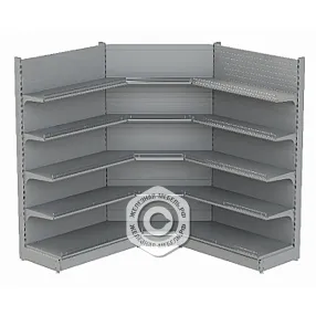 стеллаж торговый внутреннего угла 50 серия