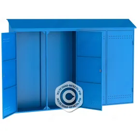 металлический шкаф для рампы о2 (2050х3000х400)