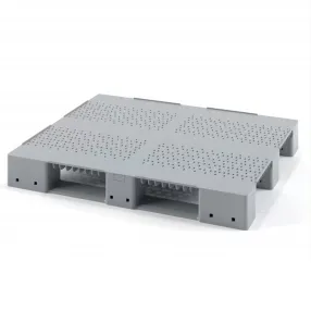 стеллажный перфорированный пластиковый поддон на трех полозьях 1200х1000 арт. 02.114.91.pef