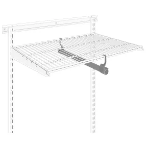 комплект перекладины поперечной для вешалок титан-gs (400) (цвет чёрный)