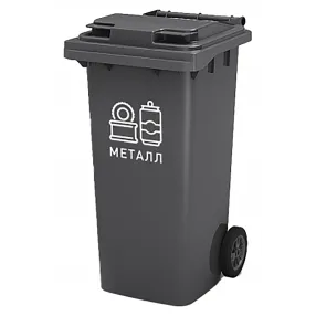 наклейка для раздельного накопления «металл» 160х160 мм