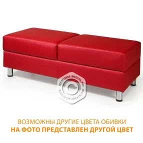 банкетка двухместная бо-2/2 (кожзам эконом белый)