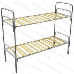 кровать двухъярусная «п-образная 2» к64212о спинка d32х32, ложе 1900х800, закругл., ламели 12 шт.