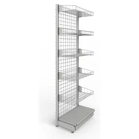 стеллаж-стойка торговый прикассовый с базой 100х300 мм