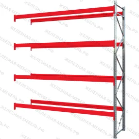 дополнительная секция стеллаж грузовой стсм 4000х3600х1000 (4 яруса)