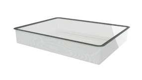 корзина мелкосетчатая титан-gs (535х410x85) (цвет серебристый)