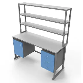 стол лабораторный с керамикой слк 21.016 (белый)