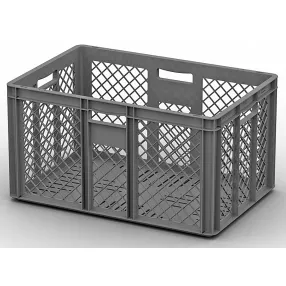 пластиковый ящик 600х400х320 перфорированный (еср-6432)