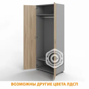 шкаф для одежды шг-23.1 (лдсп серый, дуб вотан)