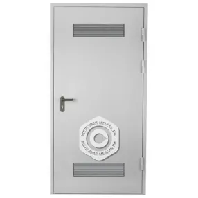 дверь техническая однопольная с вентиляционной решеткой