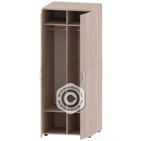 шкаф для одежды 1800 мм шк-ад-17-1, ясень анкор светлый