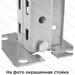 стеллаж сфм 2500х2000х1000 (3 яруса с настилом) цинк