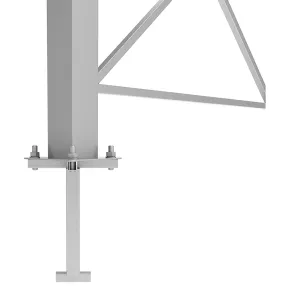 ограждение пешеходное по-1 секция тип 1, стойка 60х60 съемная, цинк