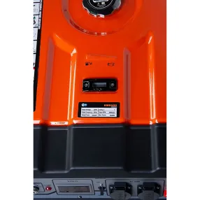 генератор бензиновый tor km6500h 5,0 квт 220в 27 л с кнопкой запуска и колесами