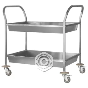 тележка для сбора посуды тдпп - 800х500х860 «profi ral» (2 уровня)