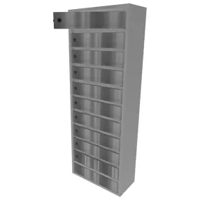 почтовый ящик «орион м» с дверцами из нержавеющей стали 10 секций