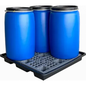 сточный пластиковый поддон 1276x1276x160 чёрный