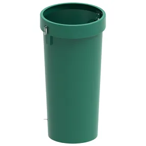 секция мусоросброса прямая зеленая, без цепей