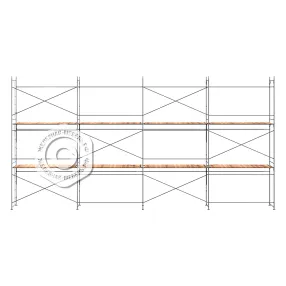 леса рамные строительные лрсп-д 30, 6х12 м (2 яруса под настил)