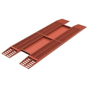 эстакада металлическая «каскад» стандарт, разборная, 8м, красная