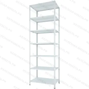 стеллаж мс-750 3000х1000х600 (7 полок мс)