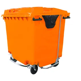 мусорный контейнер 1100 литров на колёсах, с педальным приводом, арт. мкт-1100 пп