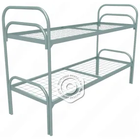 кровать металлическая двухъярусная «хард +» (700х1900, сетка 100х100, двойная ножка, 1 перемычка)