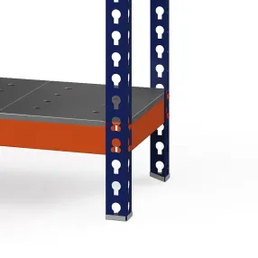 стеллаж металлический профи-т 3000х1540х455 (5 перфорированных оцинкованных мет. усиленных полок)