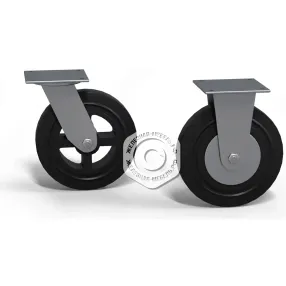 комплект литых колёс d 200 мм (2 поворотных, 2 неповоротных)