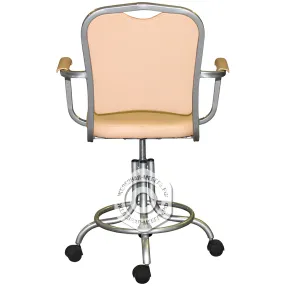 кресло на винтовой опоре кр09 с подлокотниками