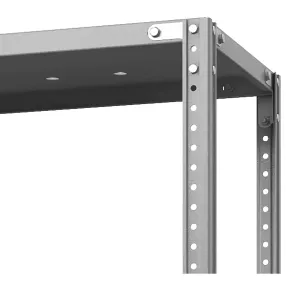 стеллаж металлический тс лайт 2200х700х800 (4 перфорированные полки)