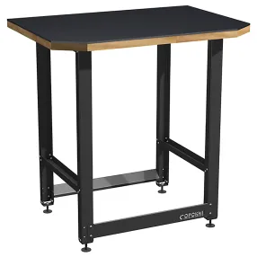 верстак small с металлической столешницей и траверсами для хранения мотоколёс