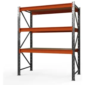 стеллаж оптима 3000х1530х785 (3 яруса, настил фанера)