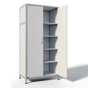 шкаф лабораторный для одежды стр мд-ал 108.02 (белый)