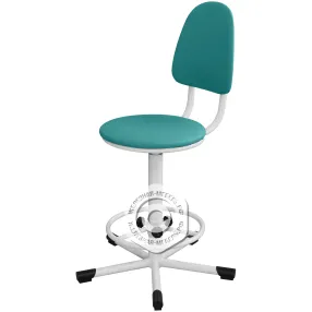 кресло на винтовой опоре кр02 с регулируемой опорой для ног