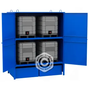 шкаф металлический для хранения ibc/ktc контейнеров (3540х2910х1550)