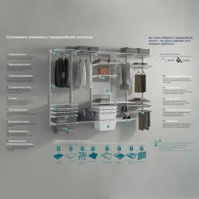 рама выдвижная практик home gfb-45 белая