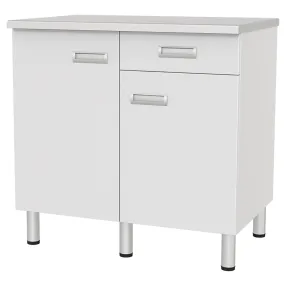 стол лабораторный двухтумбовый с дверками, ящиком и полкой сл-03-«мск» (сл-03-205)