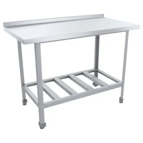 стол разделочный эконом цк с бортом сроб-18/6эцк 870х1800х600 мм, полка-решетка