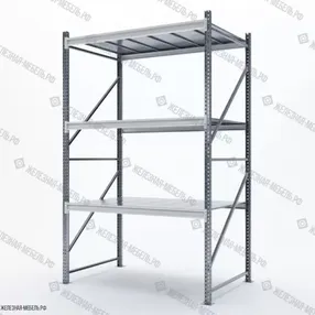стеллаж сфм 2500х1500х1000 (3 яруса с настилом) цинк