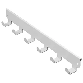 панель с крючками боковая практик home ghb-30 белая